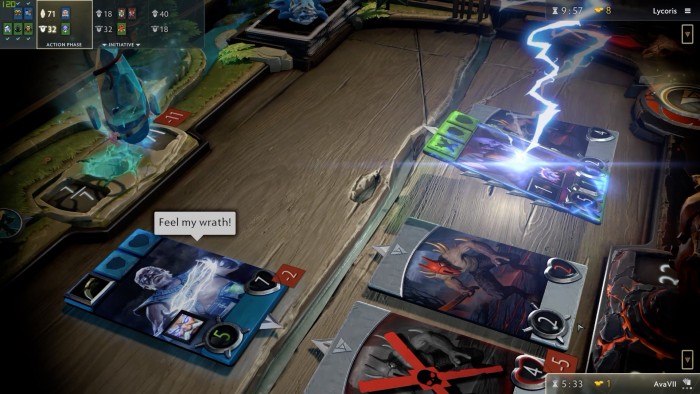 Zeus setzt seine Spezialf&auml;higkeit ein. (Bild: Valve/Screenshot Golem.de) 